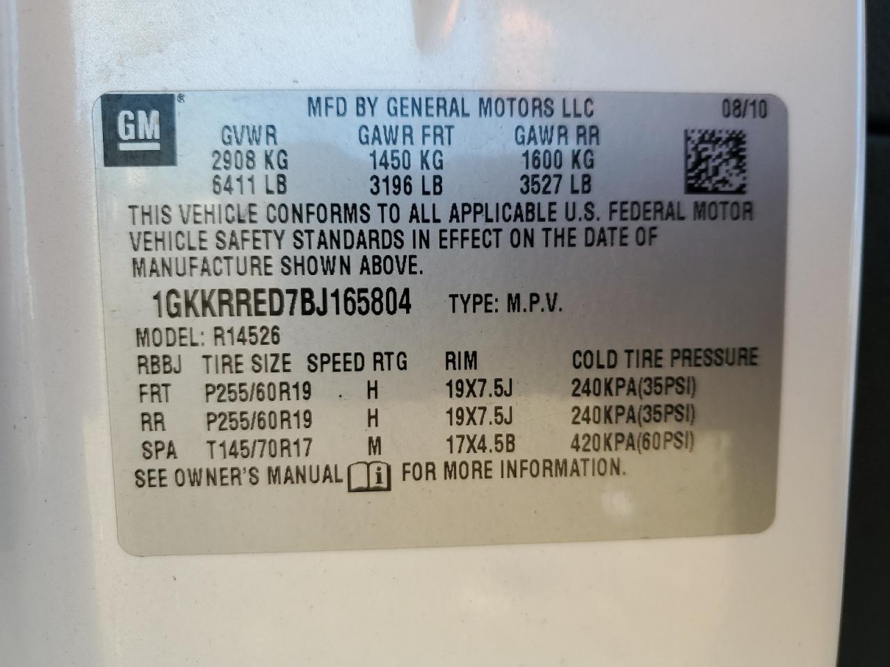 2011 GMC Acadia Slt-1