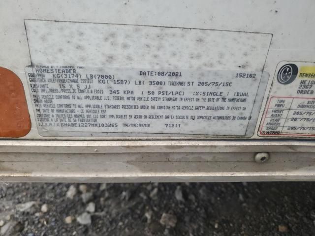 2021 Hmeo 12' Enclos-enclosed Cargo Trailer