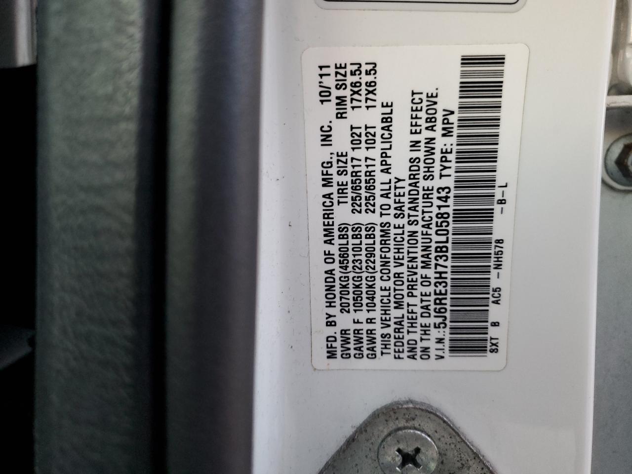 2011 Honda Cr-v exl