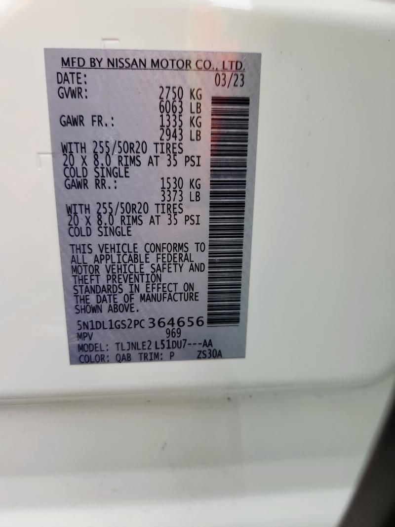 2023 Infiniti Qx60 Sensory