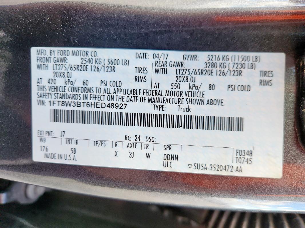 2017 Ford F350 Super Duty