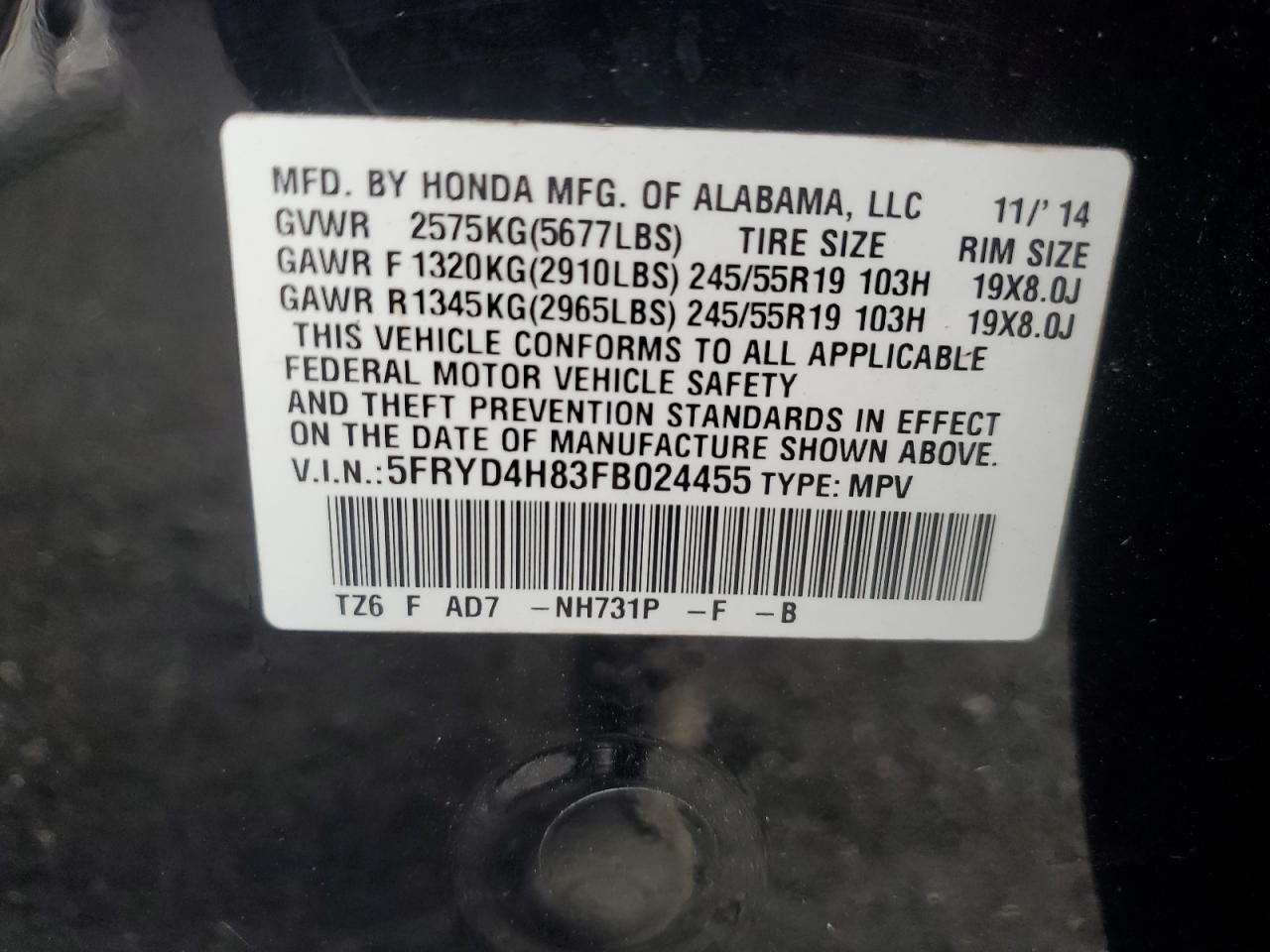 2015 Acura Mdx Advance