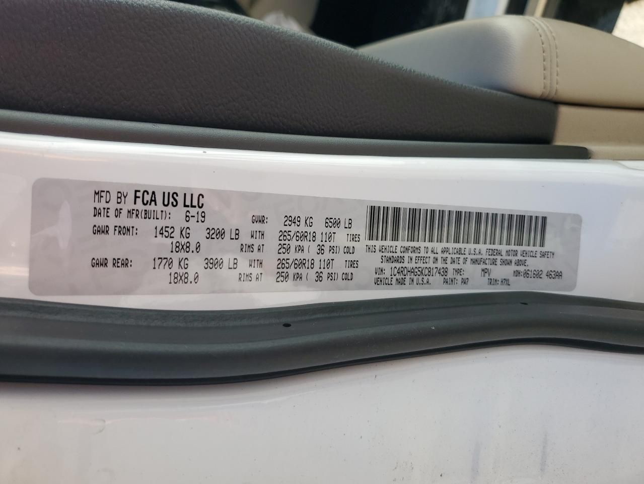 2019 Dodge Durango sxt