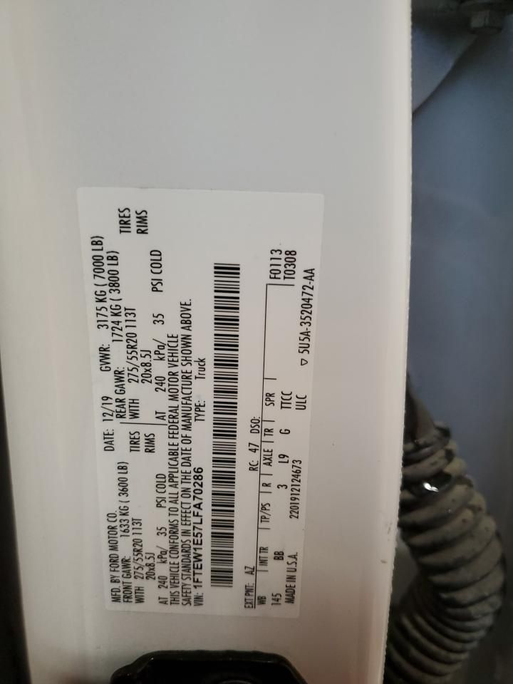 2020 Ford F150 Supercrew