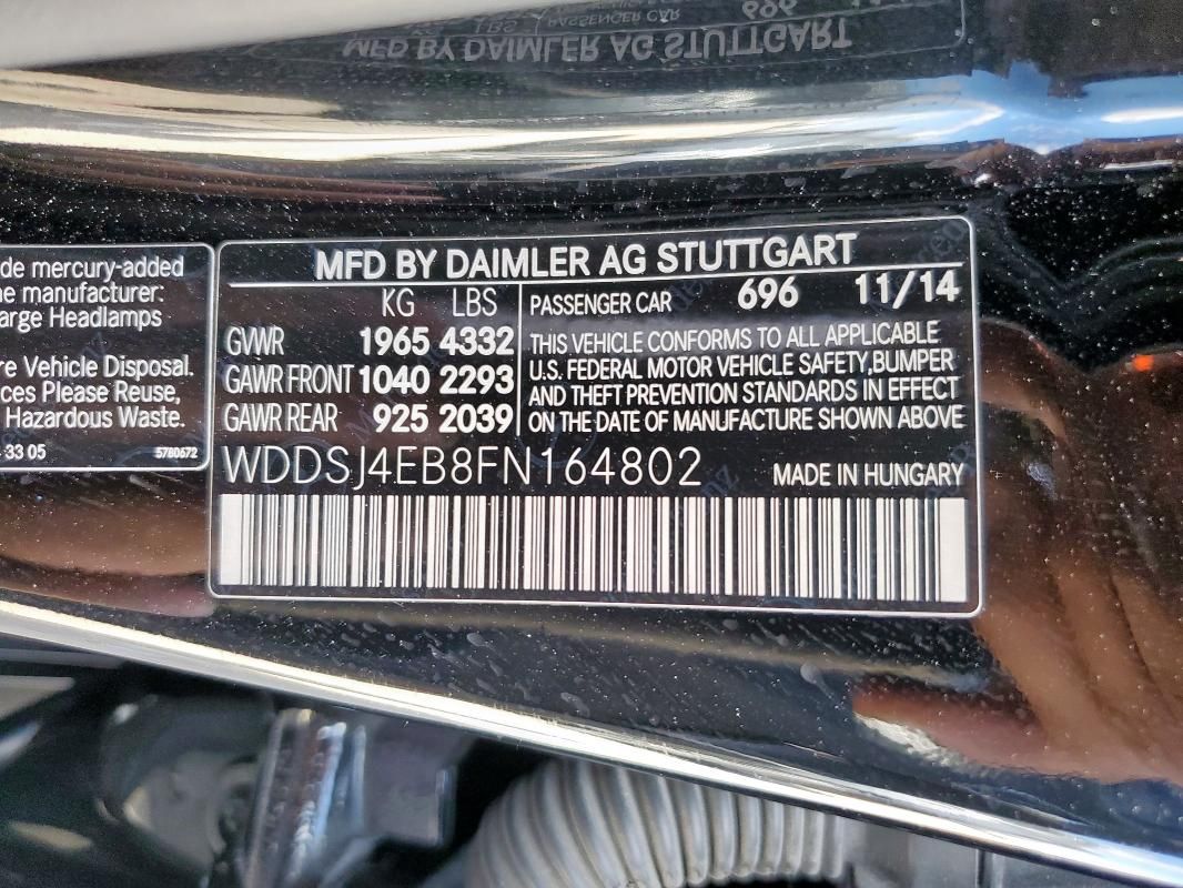 2015 Mercedes-Benz Cla 250