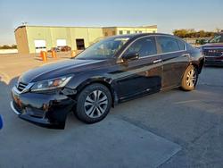 Salvage cars for sale from Copart Wilmer, TX: 2015 Honda Accord lx