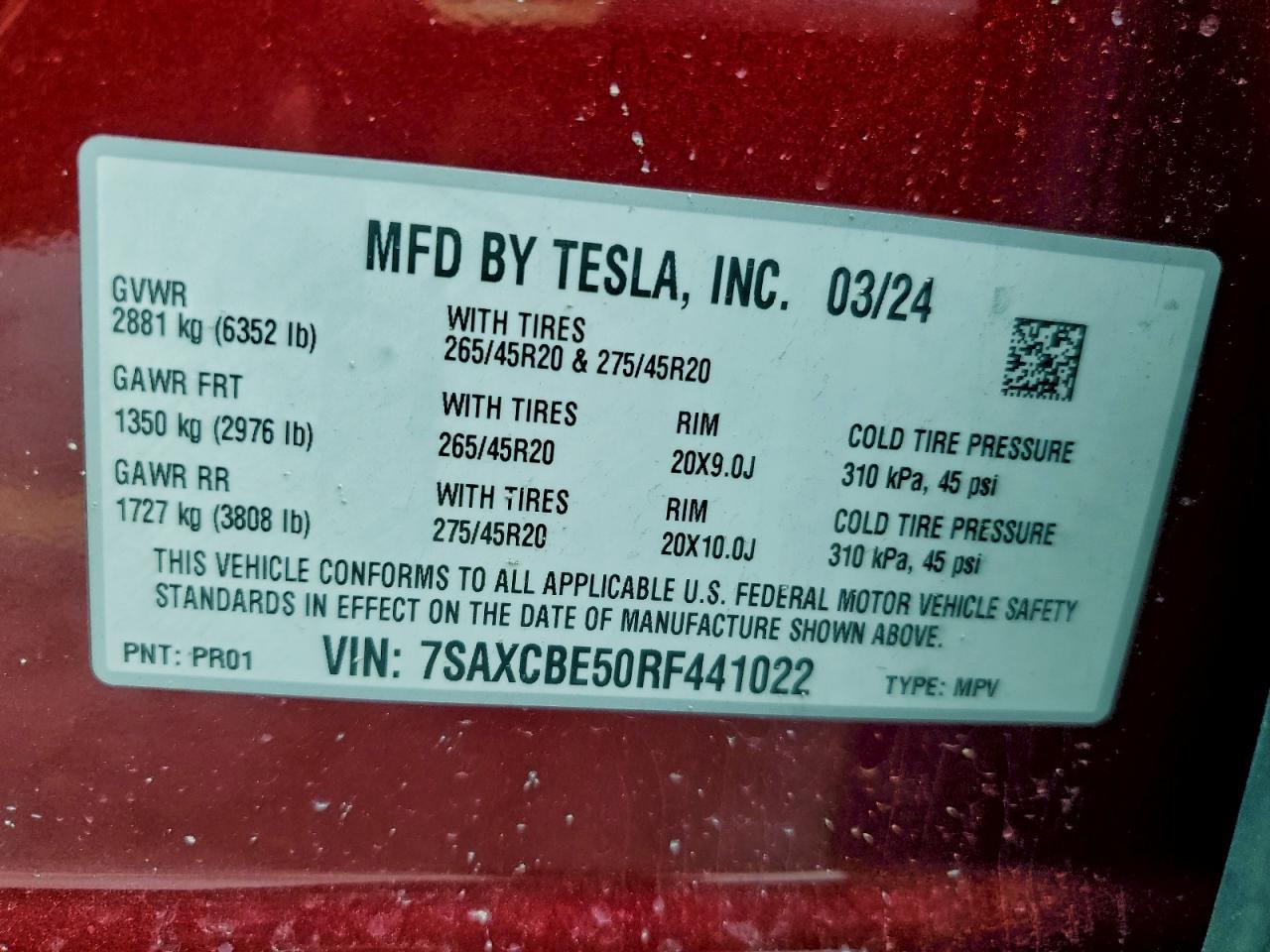 2024 Tesla Model x