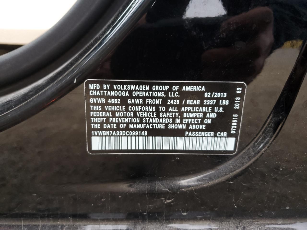 2013 Volkswagen Passat se