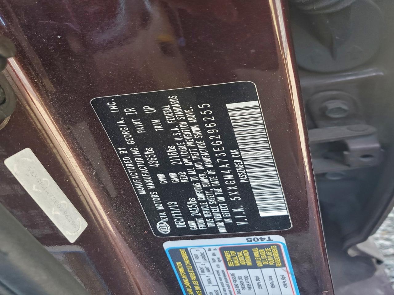 2014 KIA Optima lx
