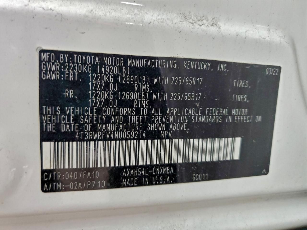 2022 Toyota Rav4 Hybrid xle