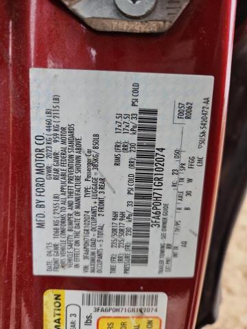 2016 Ford Fusion se