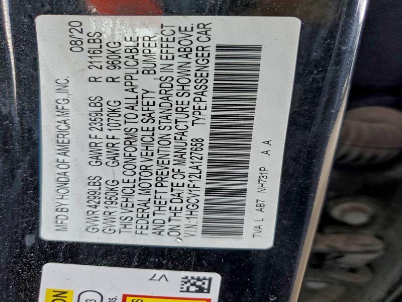 2020 Honda Accord lx