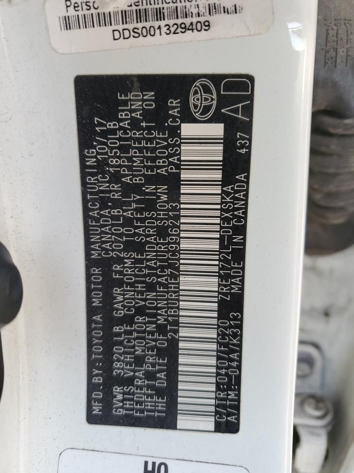 2018 Toyota Corolla l