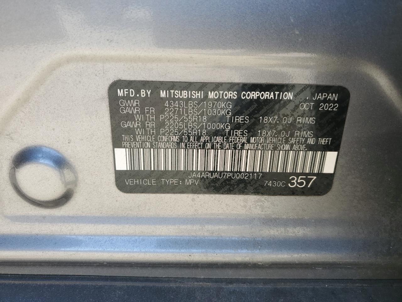 2023 Mitsubishi Outlander Sport S/se