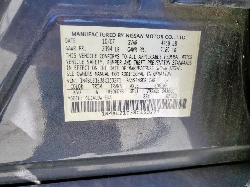 2008 Nissan Altima 3.5se