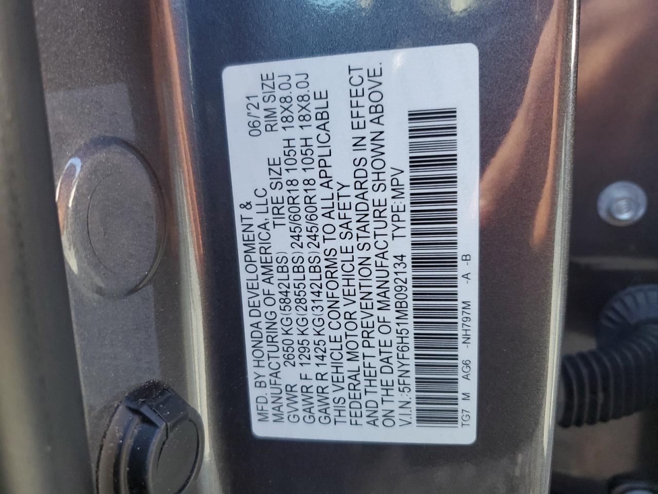 2021 Honda Pilot exl