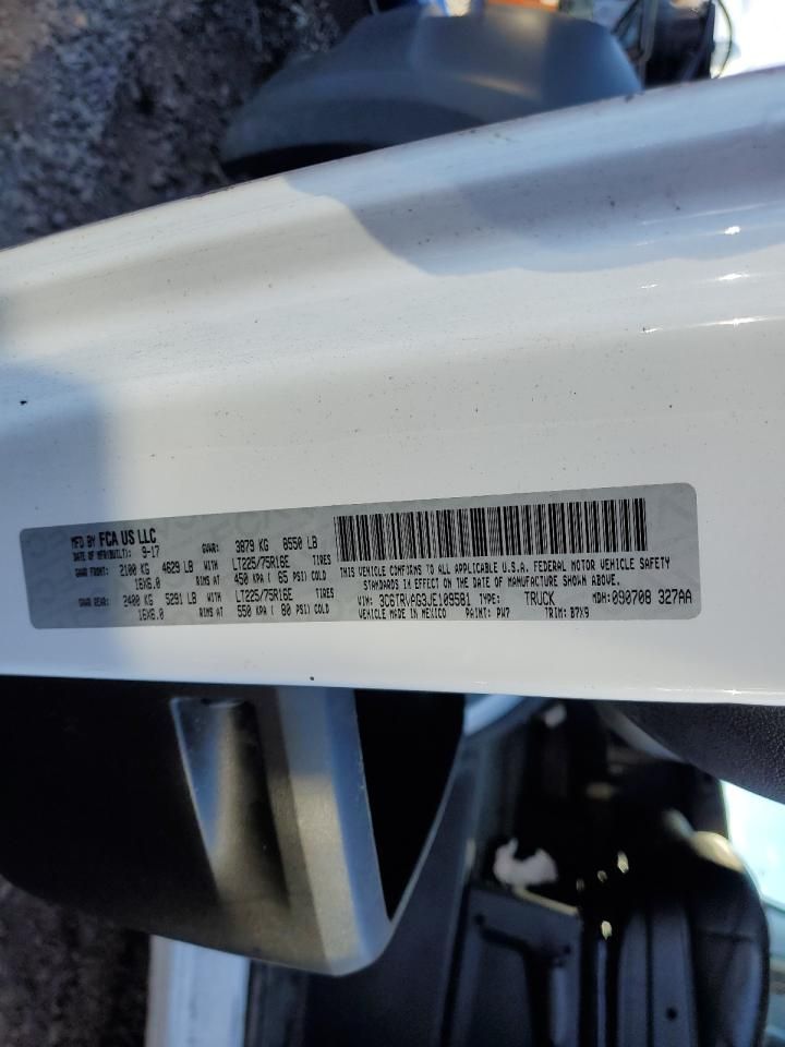 2018 Dodge RAM Promaster 1500 1500 Standard