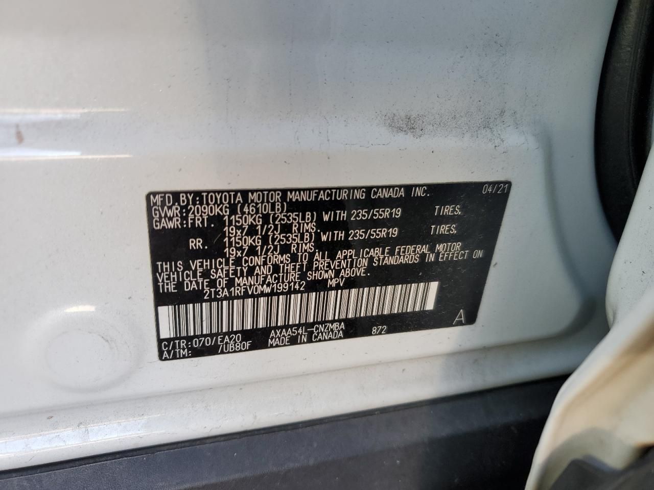 2021 Toyota Rav4 xle Premium