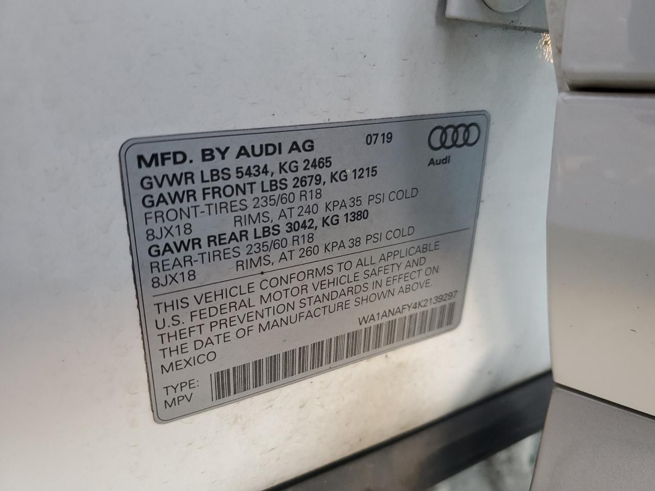 2019 Audi Q5 Premium
