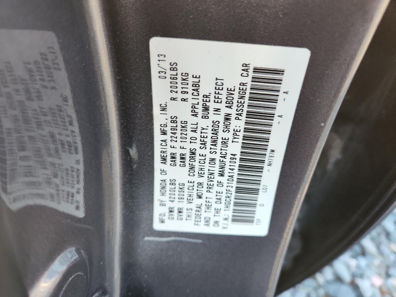 2013 Honda Accord lx