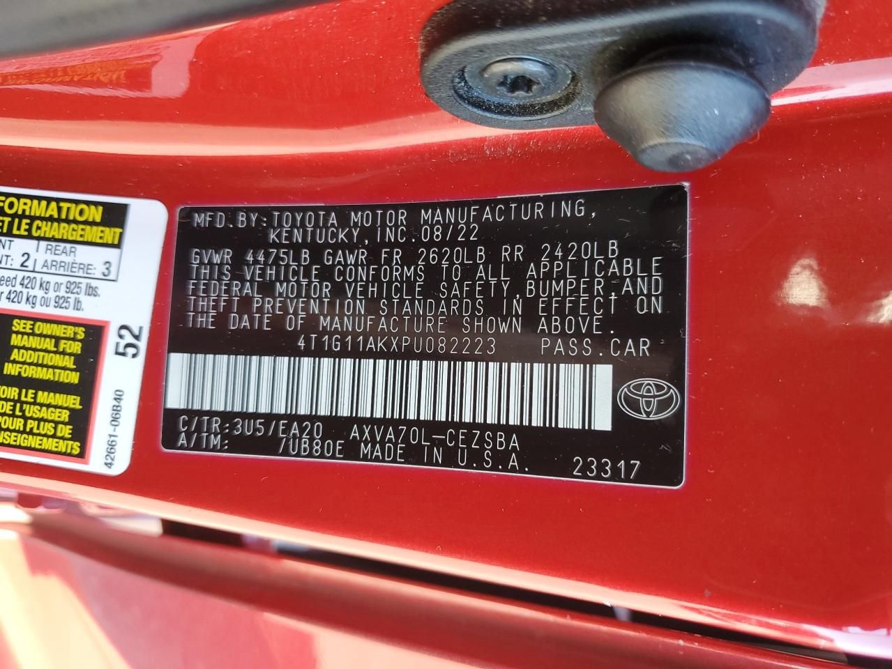 2023 Toyota Camry se Night Shade