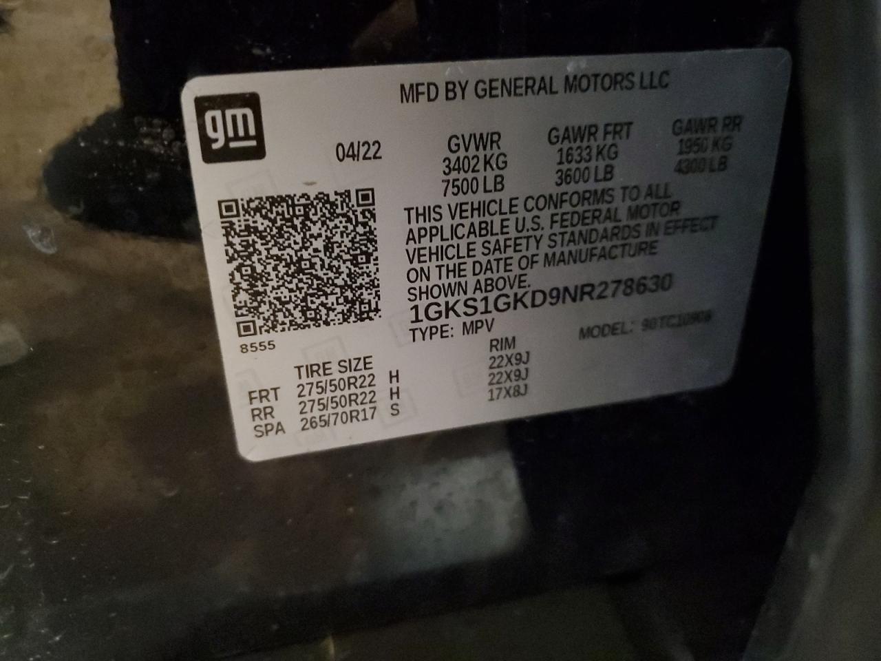 2022 GMC Yukon xl C1500 slt