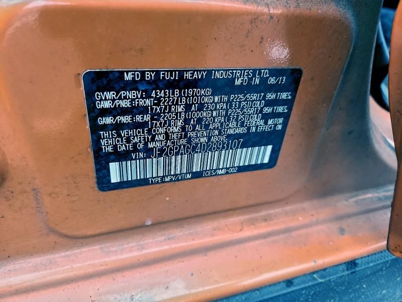 2013 Subaru Xv Crosstrek 2.0 Limited