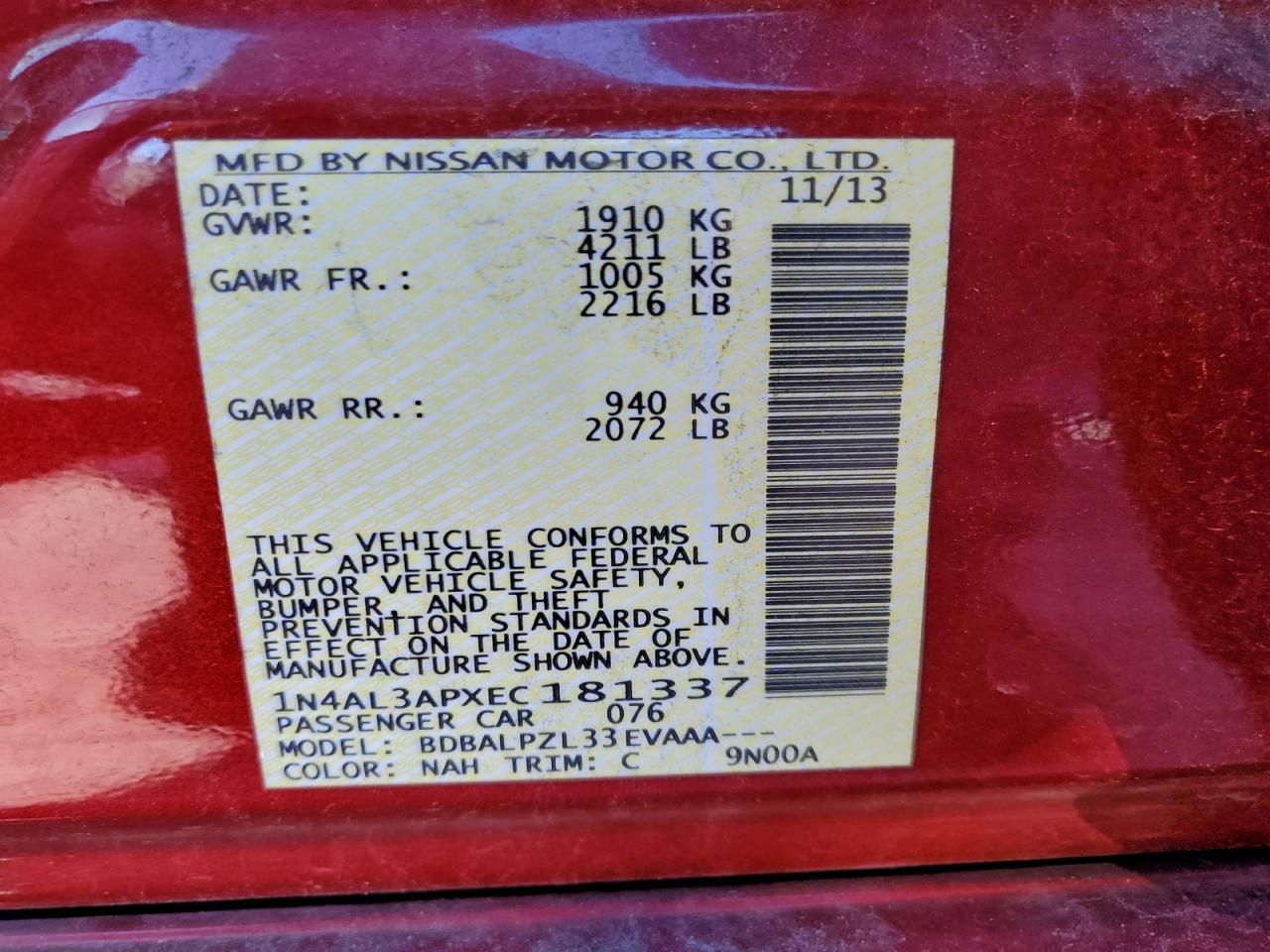 2014 Nissan Altima 2.5