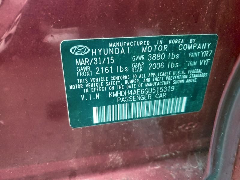 2016 Hyundai Elantra se