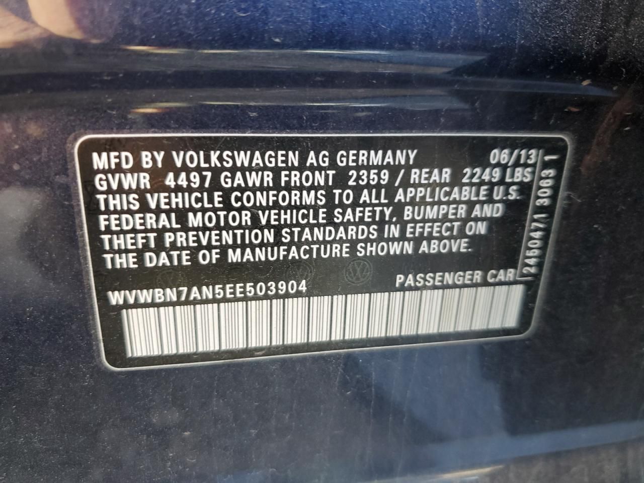 2014 Volkswagen Cc Sport