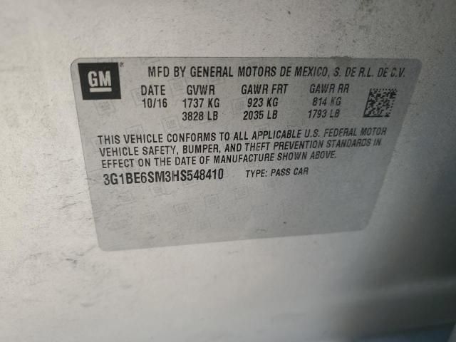 2017 Chevrolet Cruze lt