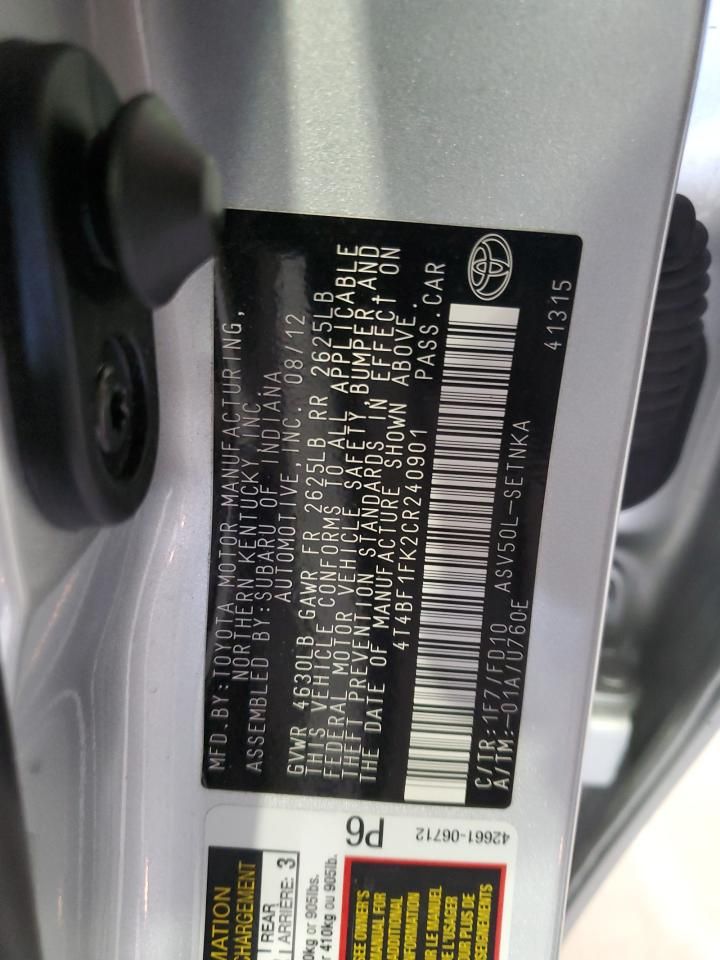 2012 Toyota Camry Base