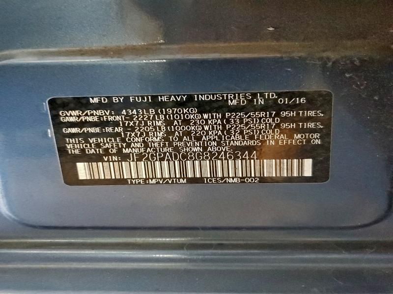 2016 Subaru Crosstrek Premium