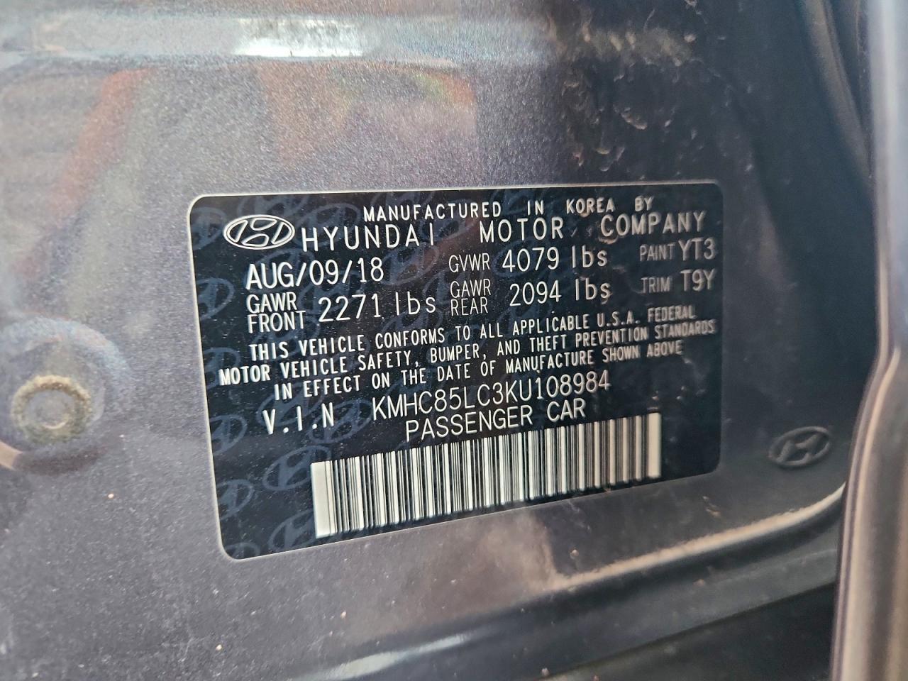 2019 Hyundai Ioniq Limited