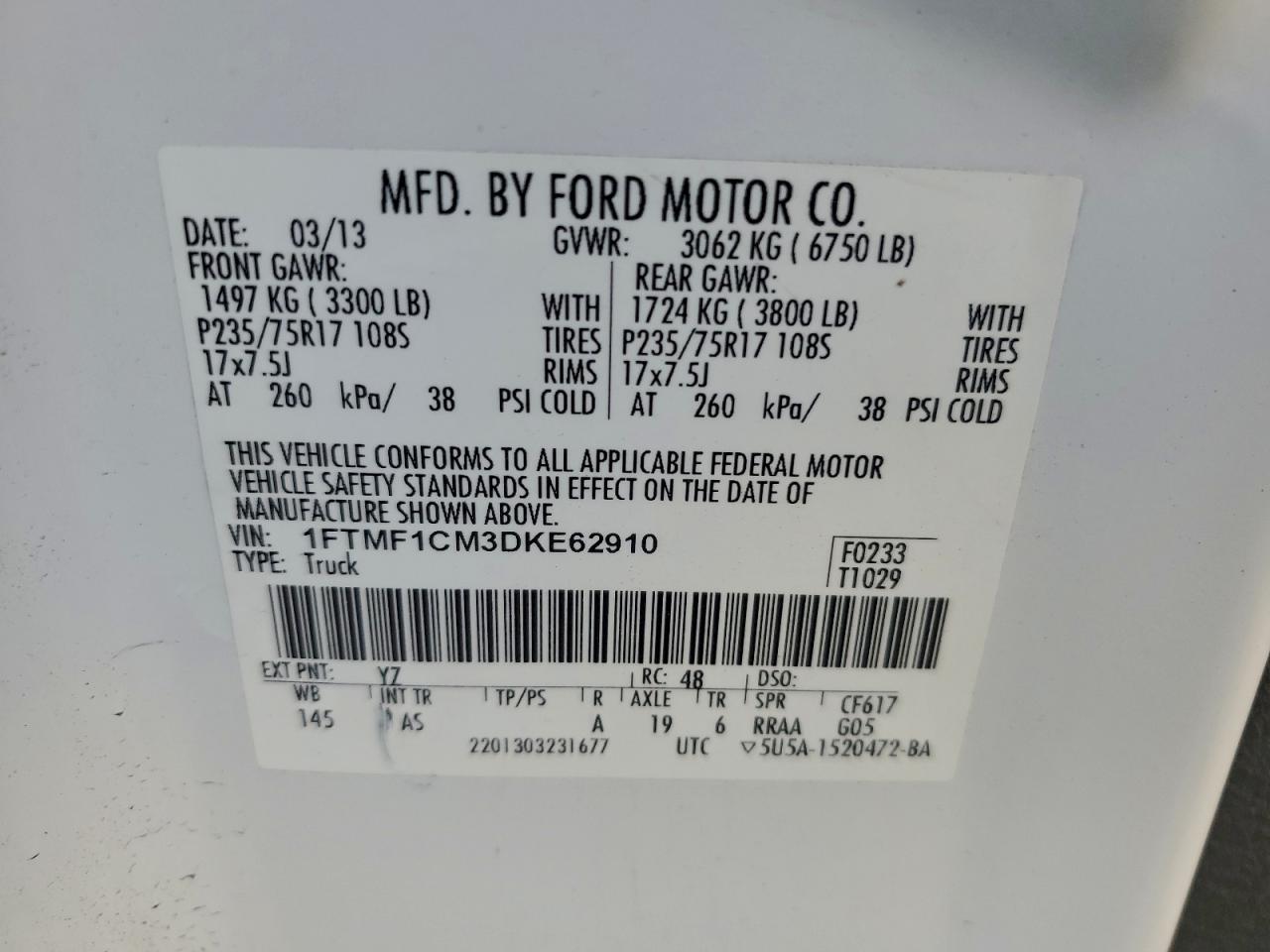 2013 Ford F150