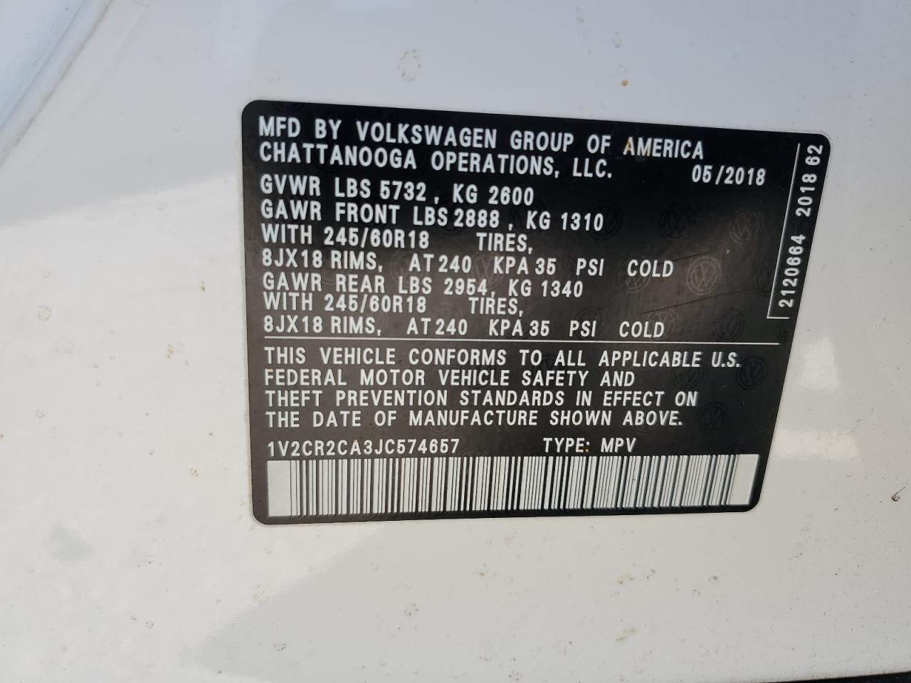 2018 Volkswagen Atlas se