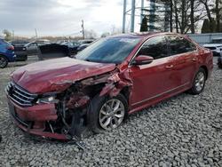 Volkswagen Passat Vehiculos salvage en venta: 2016 Volkswagen Passat s