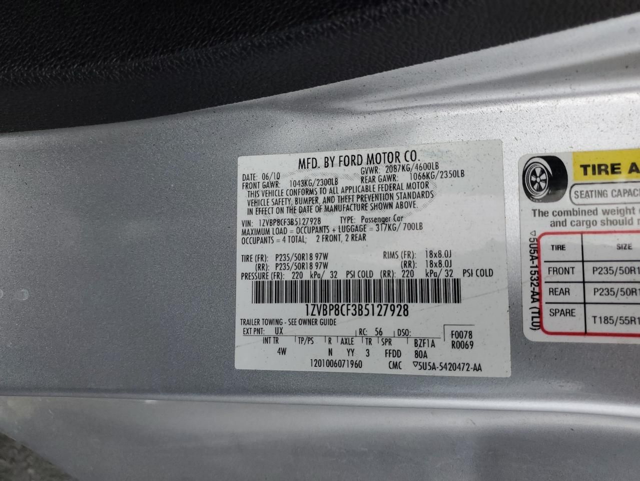 2011 Ford Mustang gt