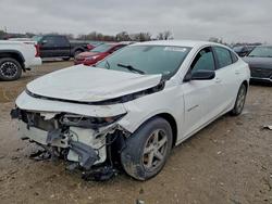 Chevrolet salvage cars for sale: 2017 Chevrolet Malibu ls