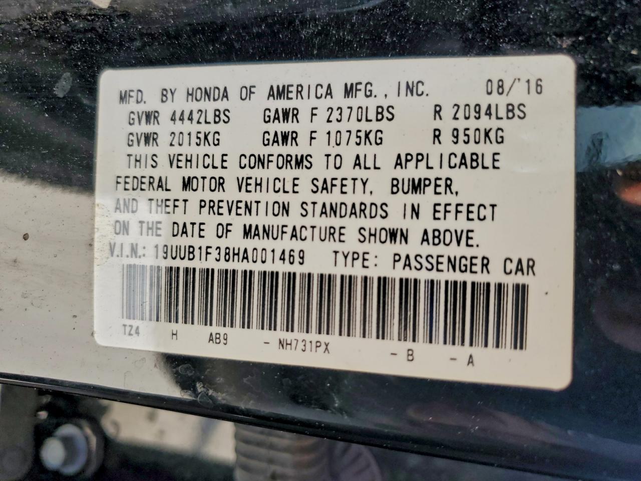 2017 Acura TLX