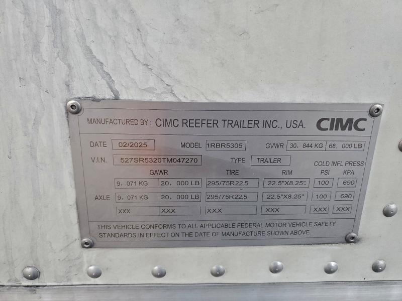 2026 Cimc 2026 Caxg Unknown-Refrigerated Van Trailer