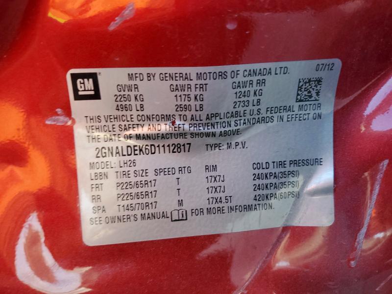 2013 Chevrolet Equinox lt