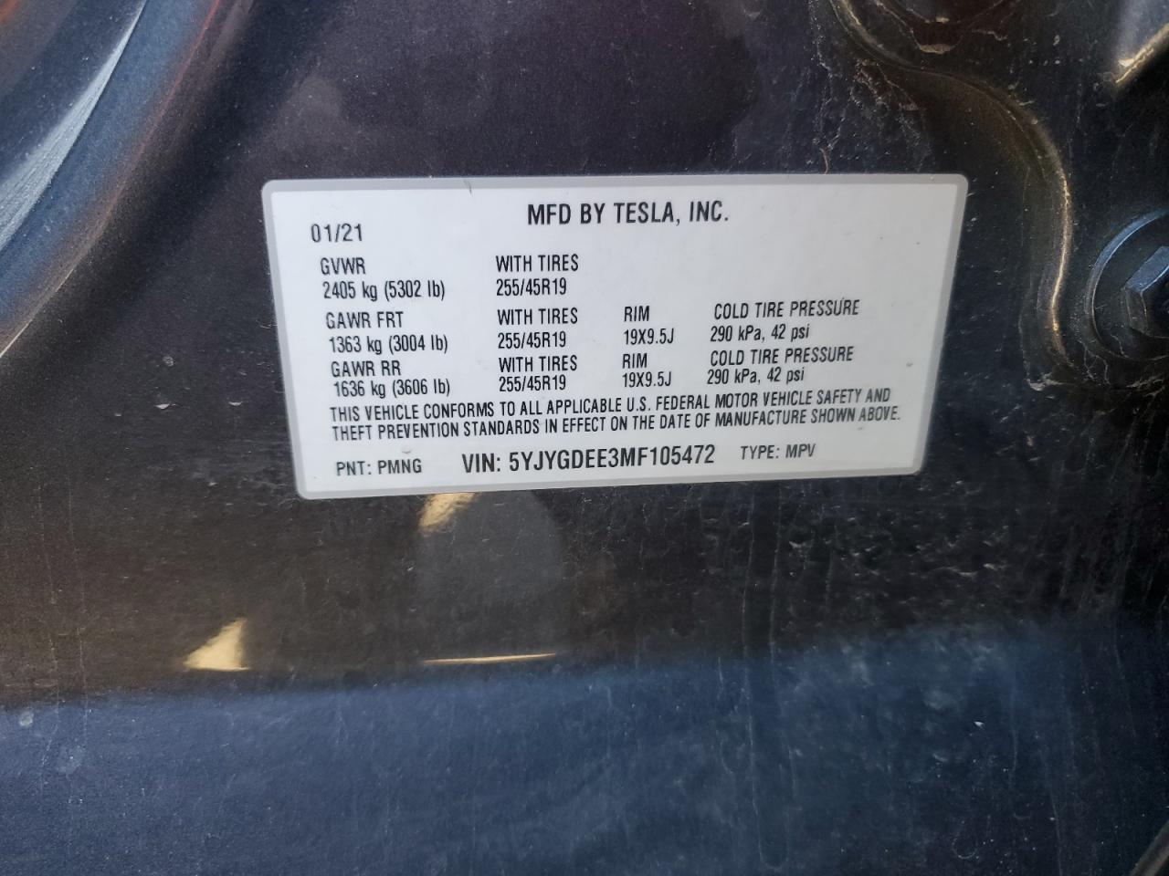 2021 Tesla Model y