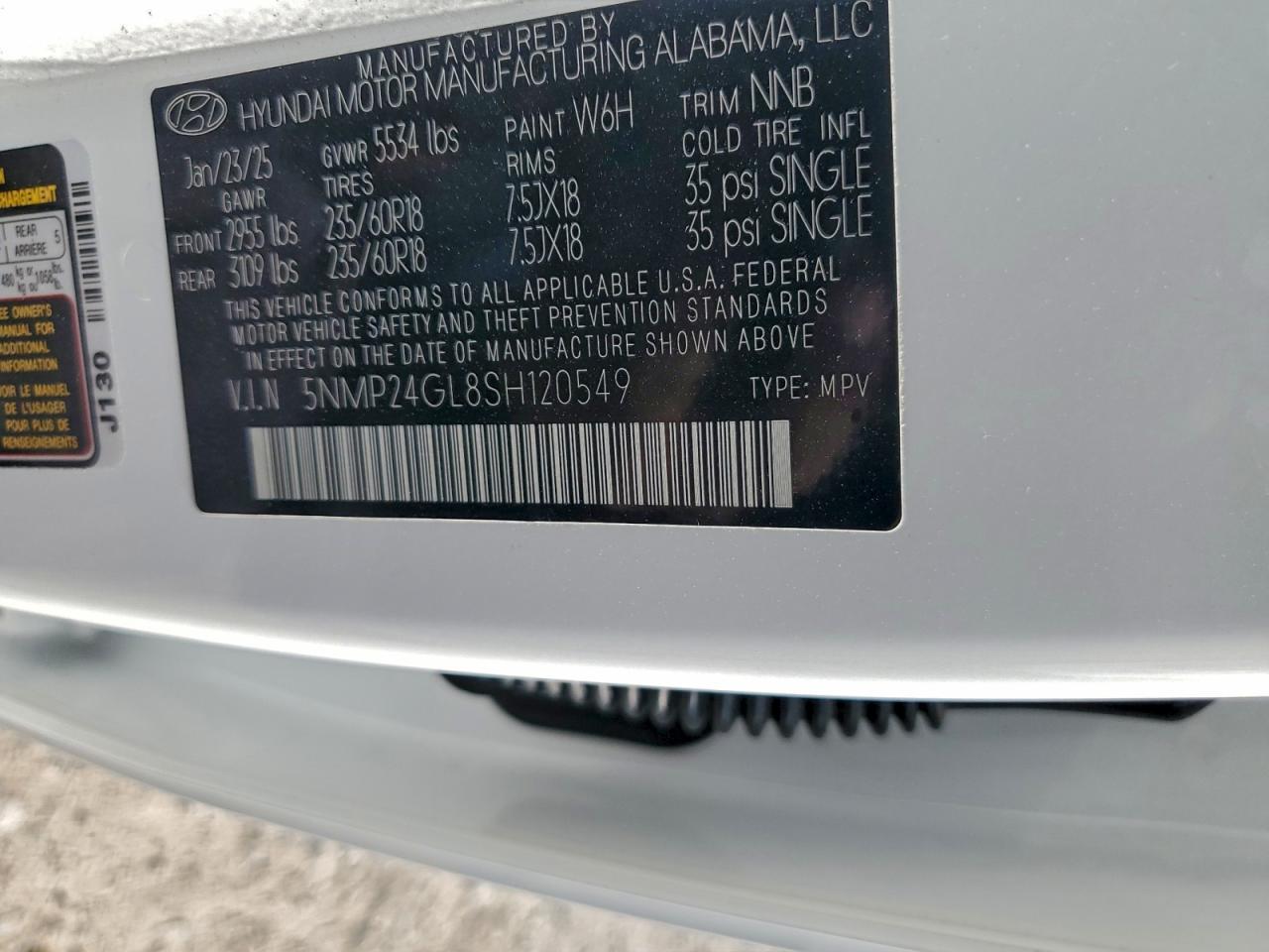 2025 Hyundai Santa fe sel