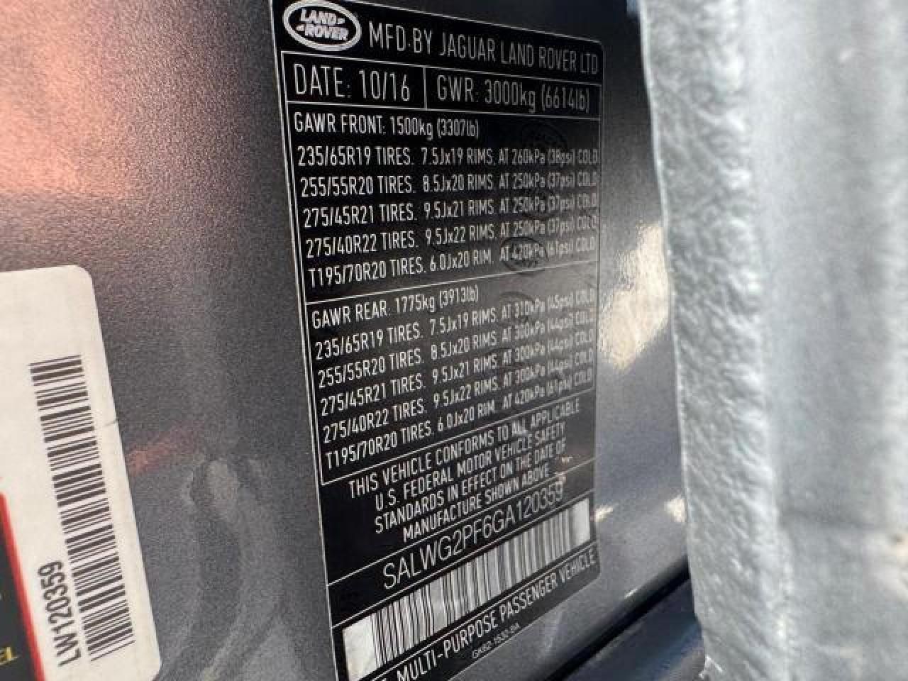 2016 Land Rover Range Rover Sport se