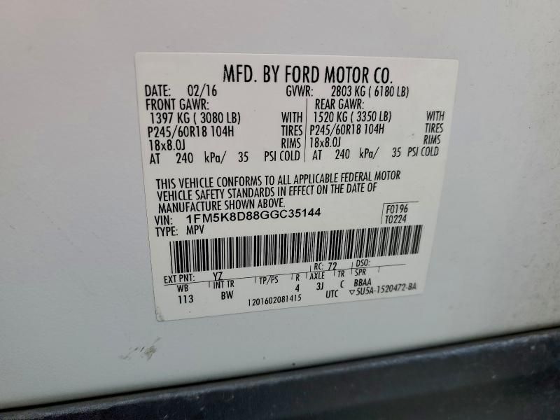 2016 Ford Explorer xlt