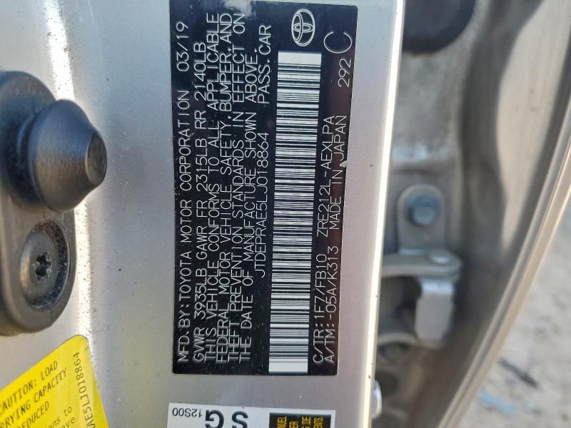 2020 Toyota Corolla le