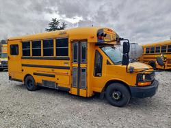 Salvage trucks for sale at West Warren, MA auction: 2012 Chev Rolet Express School Bus