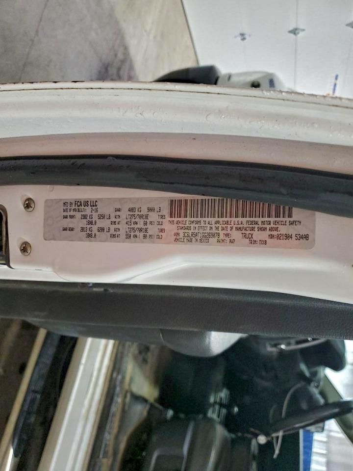 2016 Dodge RAM 2500 Utility / Service Truck