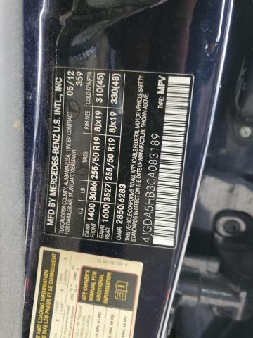 2012 Mercedes-Benz Ml 350 4matic